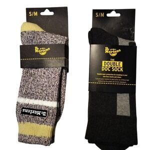 Dr Martens Socks Bundle Double Doc Sock Blk and Marl Sock S/M
2 Pairs